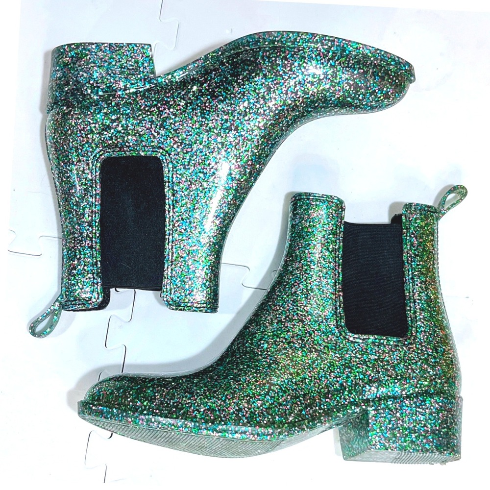 Jeffrey Campbell Glitter Chelsea Boots